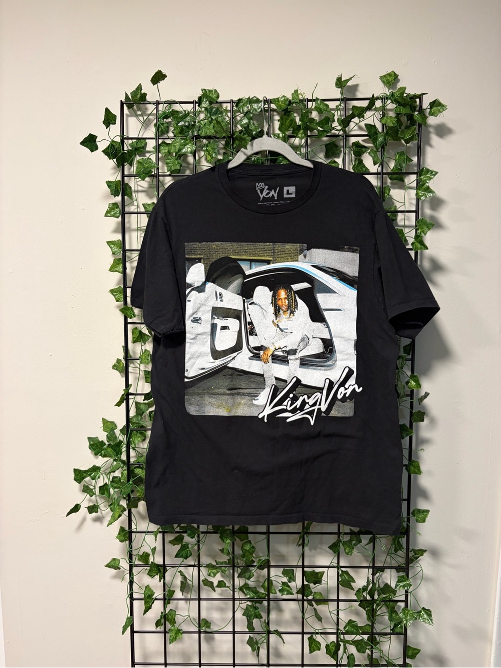 King Von Black Graphic Tee - Men's Short Sleeve Crewneck